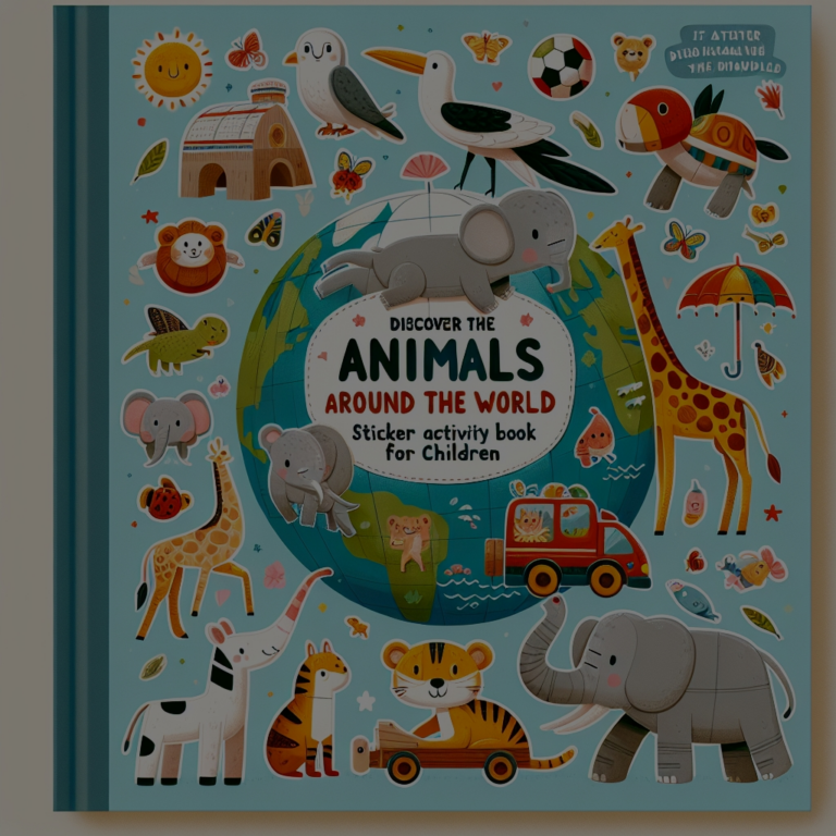 Fedezd fel az Állatokat a Nagyvilágban: Matricás Foglalkoztató Könyv Gyerekeknek