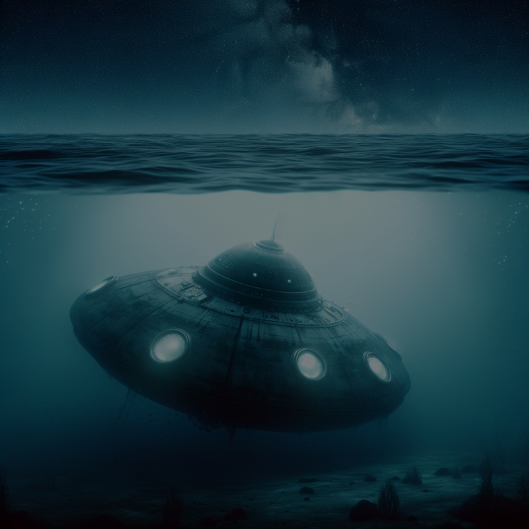 Földönkívüli űrhajó az óceánban
